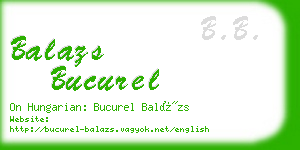 balazs bucurel business card